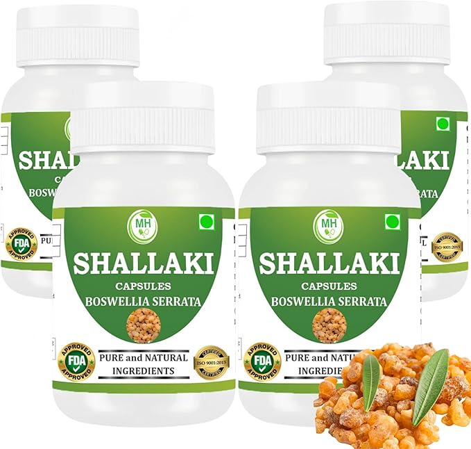 Morsan's Shallaki (Boswellia serrata) Capsules Pack of 60 x 500 mg. Veg. Capsules (4)