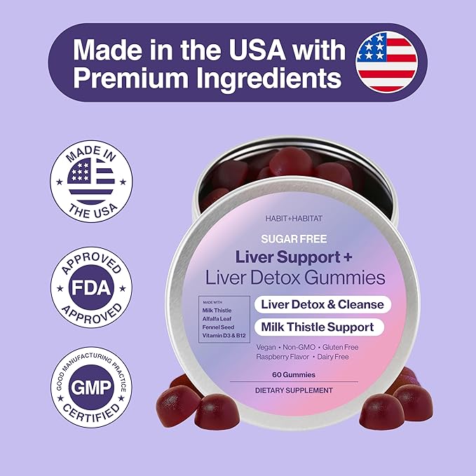 Liver Support Plus with Milk Thistle Alfalfa Leaf Vitamins D3 and B12 Advanced Formula
