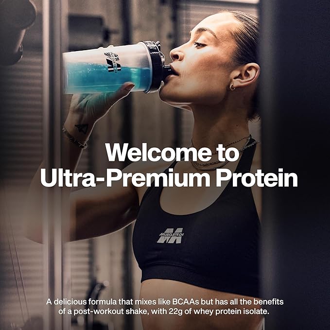 MuscleTech Whey Protein Powder Clear Whey Protein Isolate Whey Isolate Protein Powder for Women &amp Men Clear Protein Drink 22g of Protein 90 Calories Lemon Berry Blizzard 1.1lb(19 Servings)