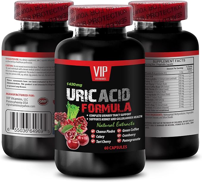 Green Coffee Bean - URIC Acid Cleans - URIC Acid Formula - uric Acid Flush Milk Thistle Pomegranate Cranberry Turmeric uric Acid Formula uric Acid Cleanse uric Acid 2 Bottles 120 Capsules
