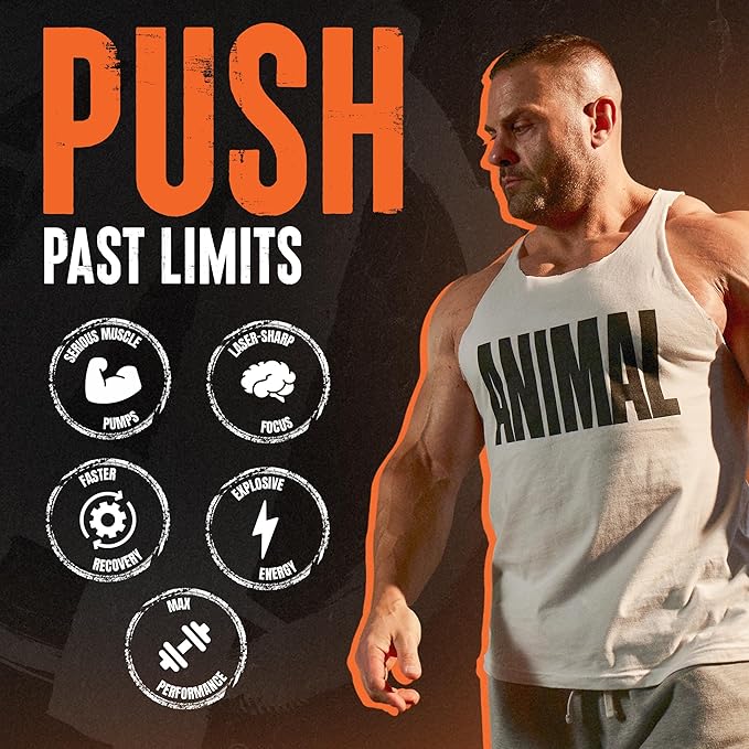Animal Fury Pre Workout Powder - Kiwi Lime 350mg Caffeine BCAA Amino Acids 2g Beta Alanine Citrulline &amp Tyrosine Energy Focus Strength Endurance Preworkout for Men &amp Women 30 Serving