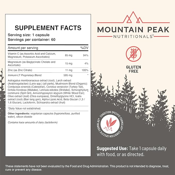 Mountain Peak Nutritionals Ultimate Wellness Combo Pack – Ultra High Multivitamin for Energy &amp Gut Health and Immuni-LT Immune Support Supplement – Hypoallergenic Dietary Supplements for Optimal H