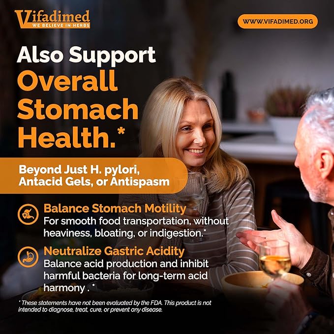 Stomach Plus Stomach Lining Support Gastritis Relief Stomachache Support Gastric Upset ReliefMotility Support with Galangal Dong Quai Cinnamon &amp Magnolia - 45 Capsules
