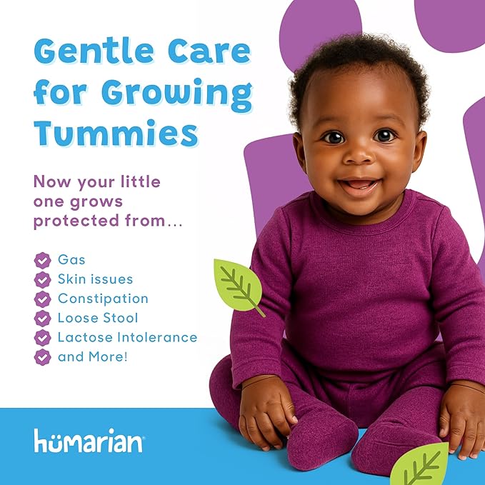 Humarian Probonix for Newborns and Infants 0-12 Months - High Bioavailability Liquid Probiotics - 8-Strain Baby Probiotic Drops for Gas Colic Lactose Intolerance &amp More - 40-Day Supply Grape Fl