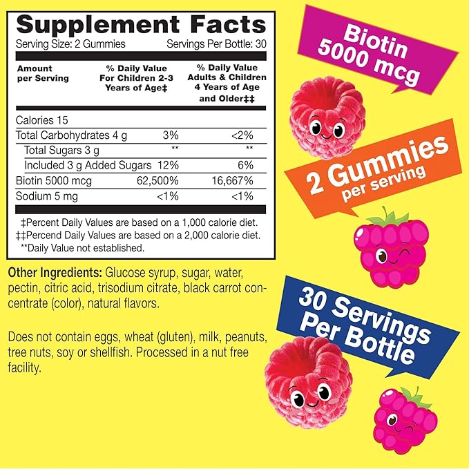 WellYeah Biotin Kids + Vitamin C Kids Gummies Bundle - Great Tasting Vitamin Supplement Gluten Free GMO Free Chewable Gummy