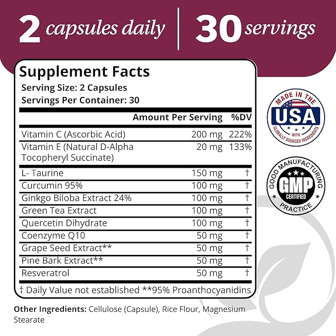 Nerve &amp Antioxidant Support Bundle | Nerve Circulation &amp Cellular Health | Includes Nerve Control (ALA Benfotiamine NAC B Vitamins) + Super Antioxidants (Resveratrol Curcumin CoQ10 Gink