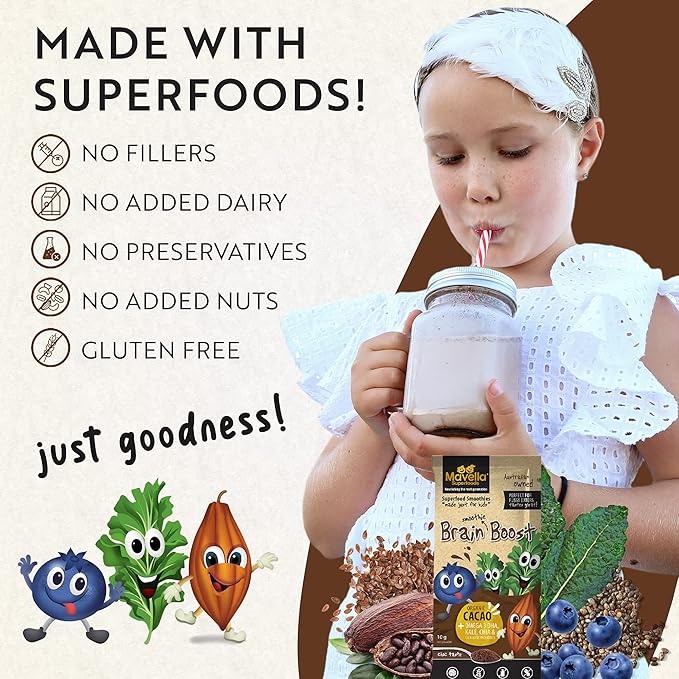Focus Supplement for Kids Brain Boost - Omega-3 DHA Flaxseed Natural &amp Attention Supplement for Kids with Attention Challenge Support Focus Vitamins 8.82oz (250g)