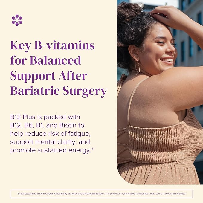 BariMelts Vitamin B12 Plus 90 Fast-Dissolving Tablets (3-Month Supply) Sugar-Free Bariatric Vitamins for Women Includes B12 B6 Folate and Biotin Natural Cherry Flavor