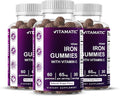 Vitamatic Iron 65 mg Gummies Supplement for Women &amp Men - 60 Vegan Gummies - Great Tasting Iron Gummy Vitamins with Vitamin C (3)