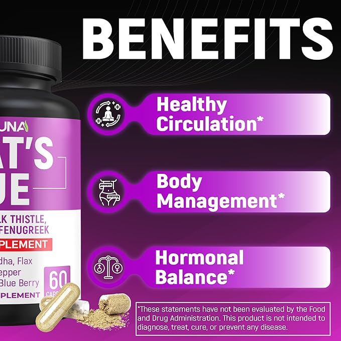 Goat’s Rue Capsules with Goat’s Rue Moringa Milk Thistle and More - 120 Capsules for 4 Months Supply (Pack of 2)
