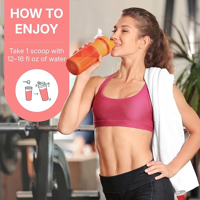 Electrolytes + Enhanced Collagen Zero Sugar Powder with Vitamin C - Muscle Recovery &amp Hydration Support - 30 Servings - Supports Immune &amp Joint Health - Keep Your Skin Looking Radiant &amp Hy
