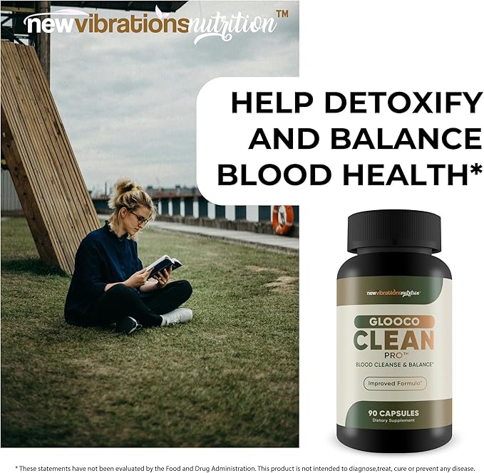 Glooco Clean Pro - Our Best Blood Cleanse Blood Balance Plus Blood Support - Nerve Support Supplement - Sugar Cleanse Detox - Immune Detox Cleanse Pancreas Circulatory Health Supplements