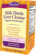 Nature's Secret Milk Thistle Liver Cleanse - 60 Tablets - Supports Healthy Liver Function &amp Detoxification - 18 Botanical Blend Turmeric Dandelion Beet &amp Artichoke - Natural Powerful Antiox