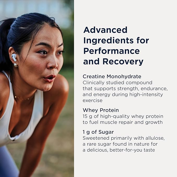 Designs for Health Creatine Whey Boost Bars (12 Bars) | 15 g Whey Protein + Creatine Monohydrate for Energy &amp Strength – Sweetened with Allulose – Gluten-Free Vegetarian Non-GMO &lt1 g Sugar