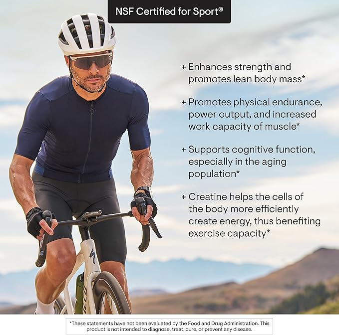 THORNE Creatine - Micronized Creatine Monohydrate Powder - Support for Muscles &amp Cognitive Function* - for Women &amp Men - Pineapple Orange - NSF Certified for Sport - 5 g per Serving - 60 Servi