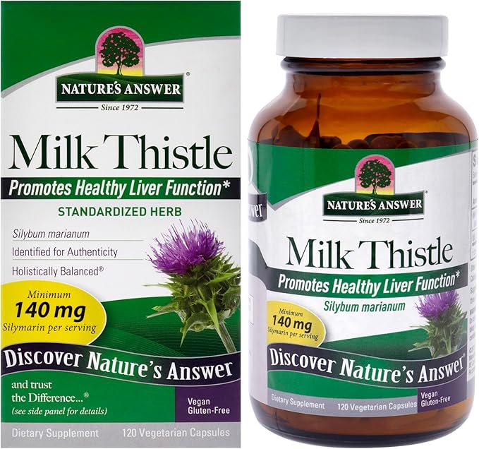 Nature's Answer Milk Thistle Seed Vegetarian Capsules 120-Count