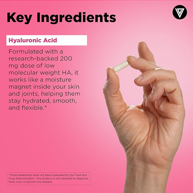 Vital Vitamins Biotin Complex 60 ct + Hyaluronic Acid Capsules 60 ct