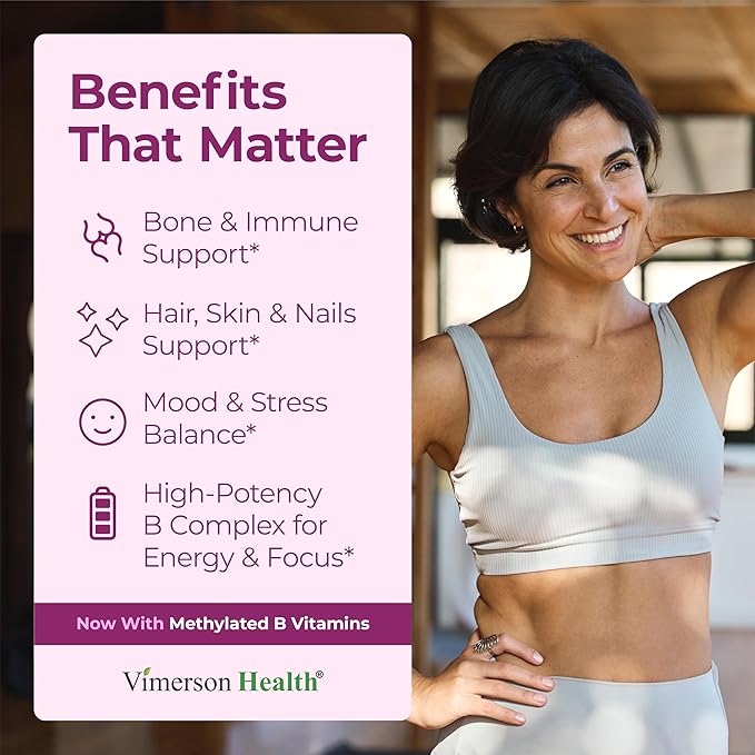 Multivitamin for Women with Methylated Vitamins and Chelated Minerals for Energy Focus and Immune Health – Premium Daily Womens Multivitamins &amp Multiminerals – 60 Capsules