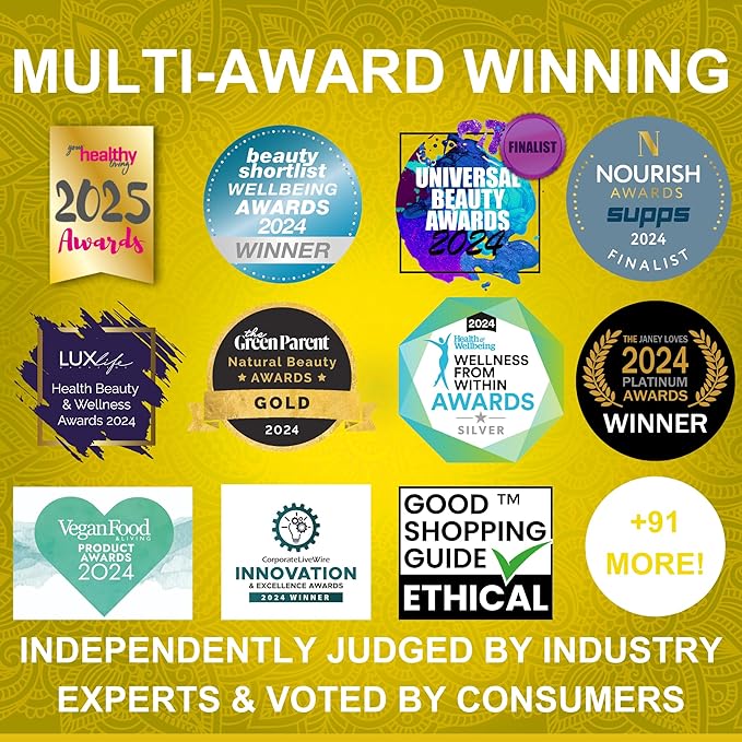 True Veda Mood Bundle | USDA Organic | Multi-Award-Winning | Organic Ashwagandha KSM-66® + Organic Holy Basil with Vitamin B6