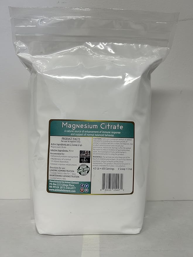 Magnesium Citrate-4.5 lb. - All Natural GMO Free