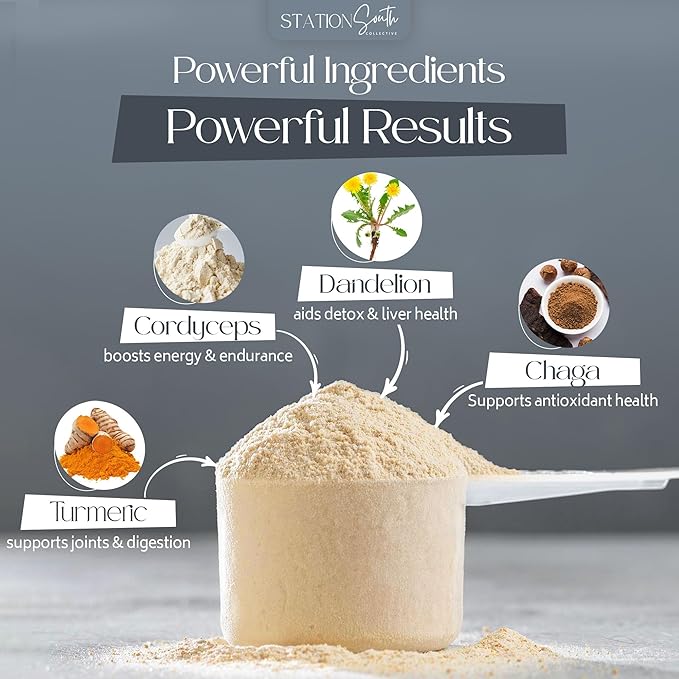 Hydrolyzed Multi Collagen Peptides Powder for Men &amp Women - 35 functional ingredients Protein Mushrooms Vitamins Enzymes Probiotics for Skin Gut Bone Joints &amp Heart support