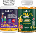 NuBest Bundle Daily Wellness Immune &amp Comprehensive Development Kids 60 Count Multivitamin Chewables and Immune Multivitamin Gummies for Kids &amp Teens
