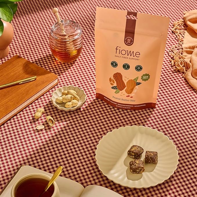 Fiber Bites - 5g Daily Fiber Supplement - Supports Regularity Digestion and Gut Health - All Natural Ingredients 30 Servings Peanut Butter Flavor