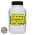 Zinc Sulfate [ZnSO4] 99.3% ACS Grade Powder 8 Oz in a Space-Saver Bottle