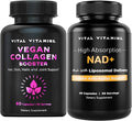 Vital Vitamins Vegan Collagen Booster + NAD+ Supplement