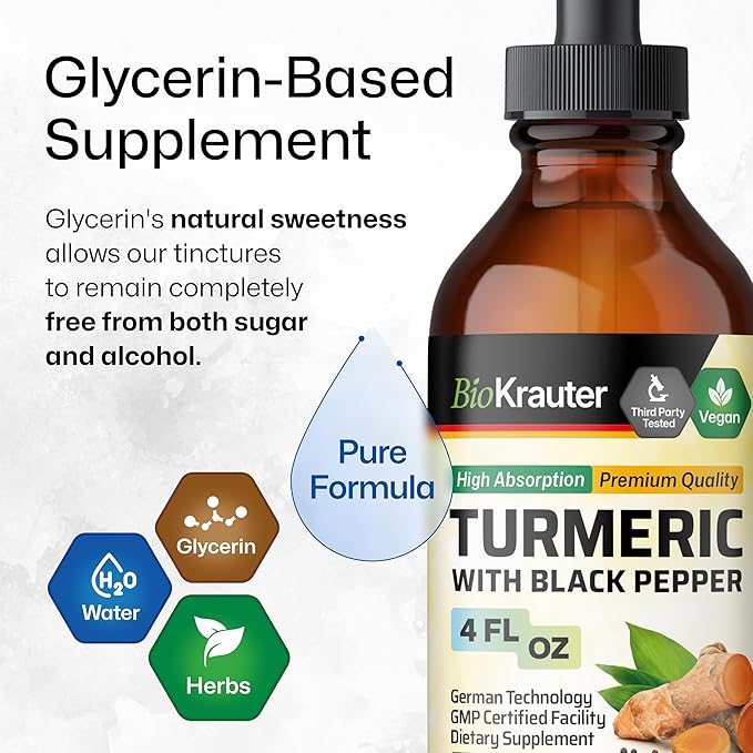 Turmeric with Black Pepper Tincture 4 Fl. Oz. &amp Milk Thistle 250 Capsules.