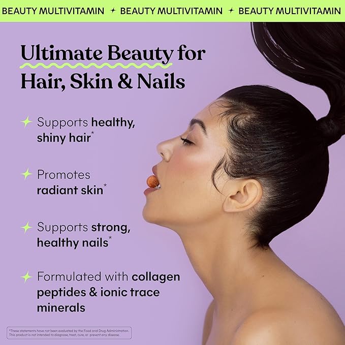 Lemme Glow Collagen Gummies for Thick Hair Strong Nails &amp Healthy Skin with Multi-Collagen Peptides Biotin Trace Minerals Zinc Vitamins A C &amp E Dairy &amp Gluten Free Peach Flavor 60