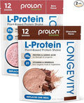 Prolon Longevity Plant Based Protein Powder | Muscle Synthesis &amp Repair Healthy Aging Boost Performance | Vitamins Gluten Free Amino Acids | 25g of Protein | Chocolate and Berry 24 Packets