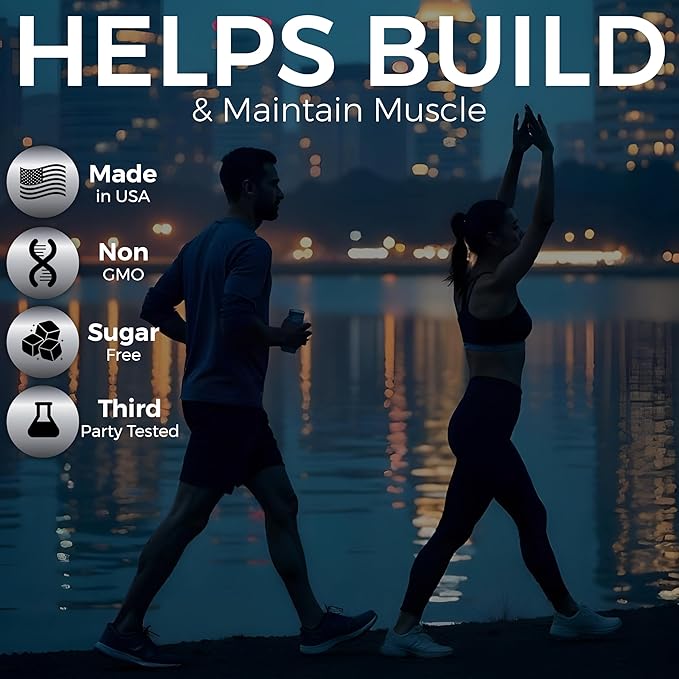 Wellness Muscle &amp Bone Protein Powder – Daily Nutrition for Active Lifestyles Muscle Support Bone Health Easy-to-Mix Vegan-Friendly &amp Vanilla Flavor – 30 Servings