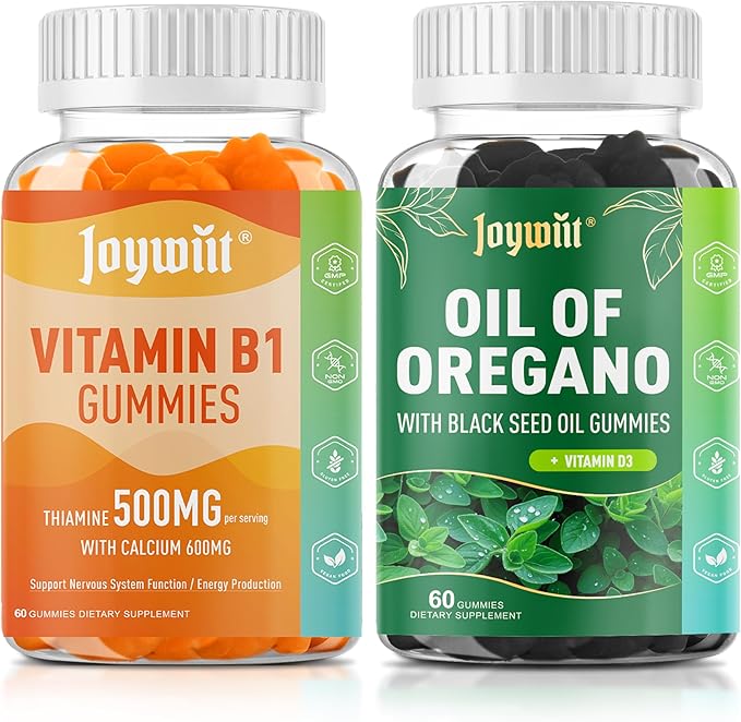 Vitamin B1 Gummies 500mg &amp Oregano Oil Gummies 300mg