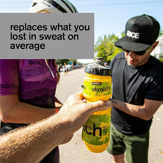 Skratch Labs Unsweetened Hydration Sport Drink Mix | Sugar Free | Electrolytes Booster | Lemon + Lime - 20 Servings | Non-GMO Vegan Kosher Keto Paleo