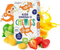 OmegaVia Omega 3 Chewies - Ultra-High DHA Chewables - Omega 3 for Kids Supports Brain &amp Eye Health - Sugar-Free Natural Fruit Flavor - Kids Omega 3 Fish Oil Chewies (30 Count)