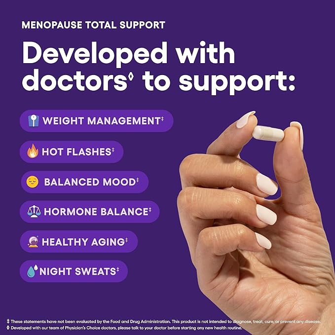Physician's CHOICE Keep Your Cool Bundle: Mood Support Probiotic + Menopause Probiotic - Supports Hormone Balance Hot Flashes &amp Balanced Mood