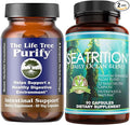 Daily Health - Purify Advanced Intestinal Support and Microbial Cleanse Formulation (60 Capsules) &amp Seatrition Immune Thyroid Support Wholefood Nutrition Seaweed Plants Vegan Friendly (90 Capsules