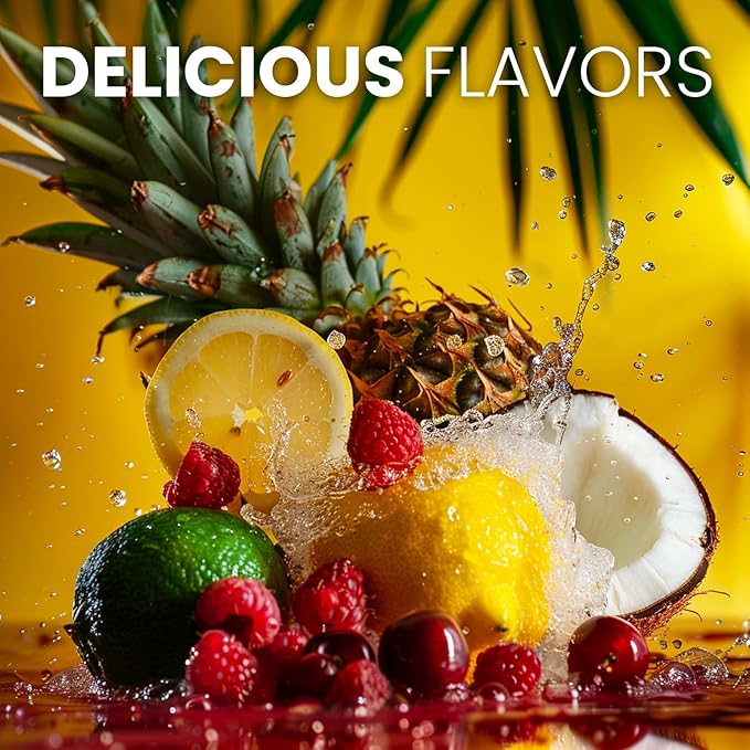 Keto Vitals Tropical Keto Electrolytes Powder No Sugar - Electrolytes with Potassium Magnesium Sodium &amp Calcium - Sugar Free Electrolyte Powder Packets Drink Mix &amp Hydration Powder 30 Serv