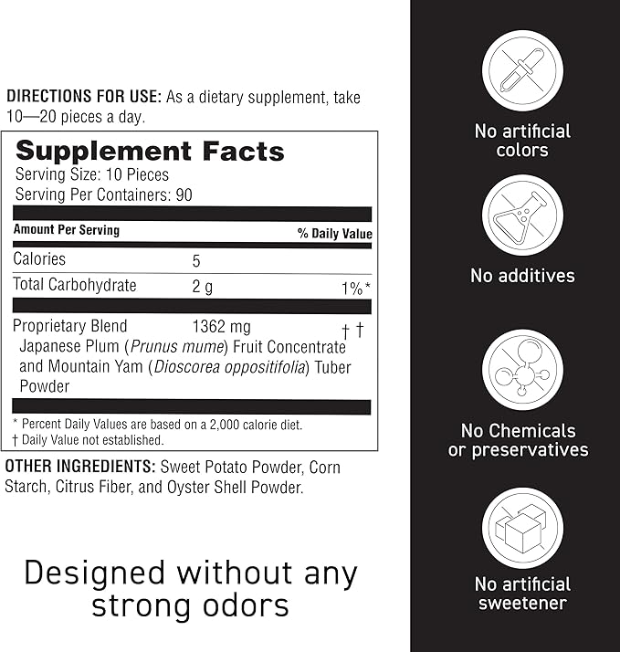 Umeken Plum Ball EX Concentrated Extract with Antioxidants Citric Acid and Mumefural Daily Supplement Japanese Green Plum Extract 3 Month Supply 6.4oz 180g Bottle Pack of 1