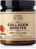 Anima Mundi Apothecary Vegan Collagen Booster Powder Dirty Rose Chai - Beauty Supplement for Skin Hair &amp Nails - Collagen Support Powder for Glowing Skin - Easy Drink Mix-in (4oz)