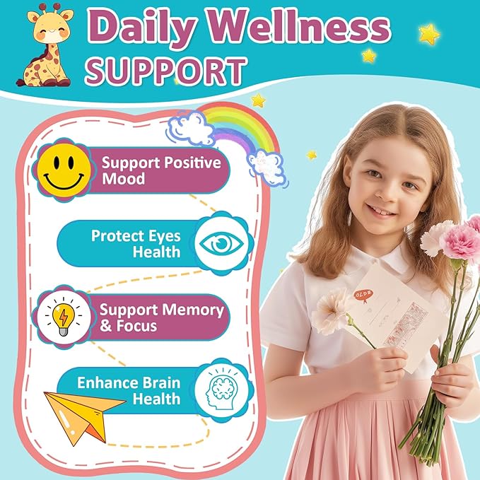 Saffron for Kids – Natural Mood Magic Pixie Stick Powder with Saffron Extract Magnesium Citrate L-Tryptophan &amp Vitamin D3 | Sugar-Free Fruity Drink Mix | 30 Sticks | Ages 4+