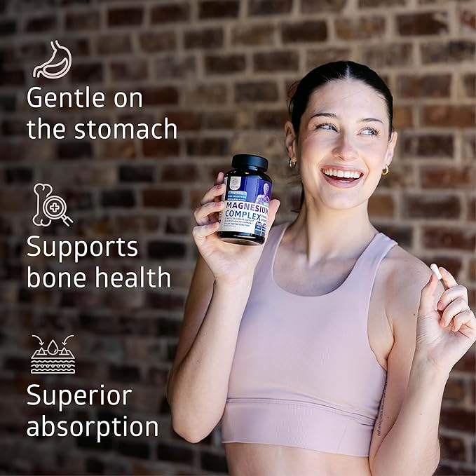 Number One Nutrition N1N Premium Magnesium Complex [500mg] High Absorption and D-Mannose [1350mg with Cranberry &amp Hibiscus] Non-GMO and Gluten-Free 2 Pack Bundle