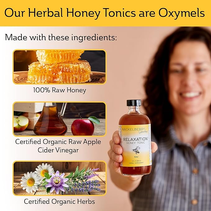 Mickelberry Gardens Fire Cider Honey Tonic 8oz + Relaxation Honey Tonic 8oz