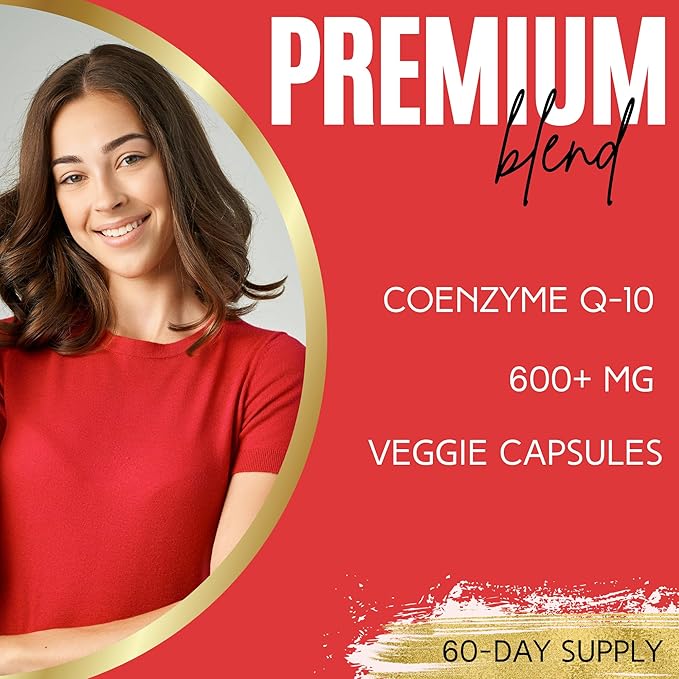 Lumen Naturals CoQ10 for Women – Coenzyme Q-10 600mg Per Serving – 180 Veggie Capsules – 60 Servings