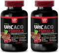 Green Coffee Bean - URIC Acid Cleans - URIC Acid Formula - uric Acid Flush Milk Thistle Turmeric Cranberry Pomegranate uric Acid Cleanse uric Acid Formula Advanced Complex 2 Bottles 120 Caps