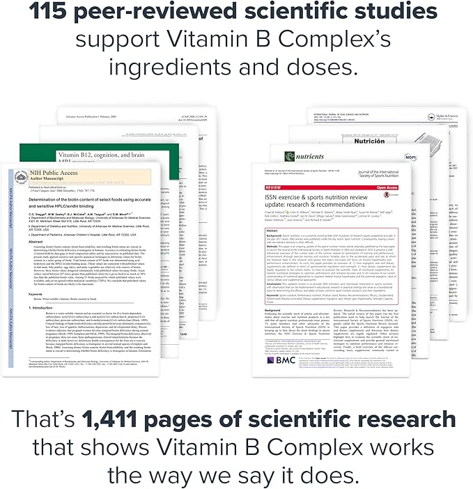 LEGION Vitamin B-Complex (120 Capsules) - Vitamin B Complex with Choline and Inositol Supports Mood &amp Liver Function - Vegan B Complex Vitamins Support Energy Metabolism &amp Muscle Function