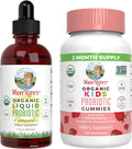 MaryRuth's Probiotic (Unflavored) &amp Probiotic Gummies for Kids (Strawberry) | USDA Organic Clean Label Project Verified® | Vegan Non-GMO Sugar-Free | Immune Support Antioxidant &amp Digestive