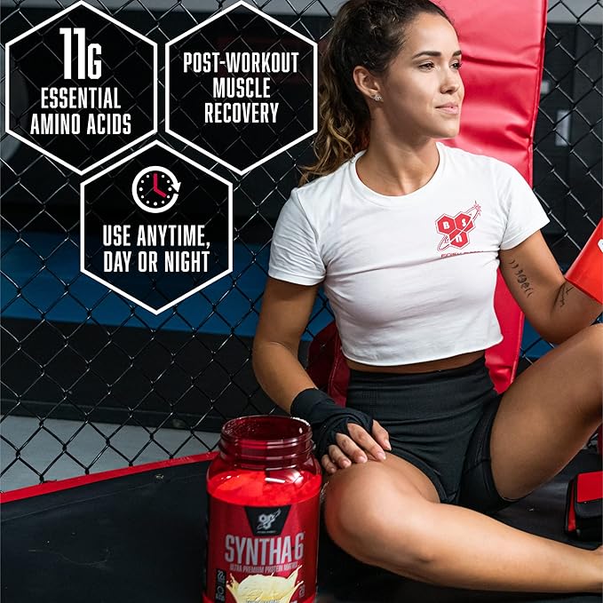 BSN SYNTHA-6 EDGE Protein Powder Chocolate Flavored Powder with Hydrolyzed Whey Micellar Casein for Muscle Gain Low Sugar 24g Protein Chocolate Milkshake 28 Servings 2.47 Pound (Pack of 1)
