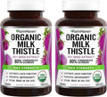 FarmHaven USDA Organic Milk Thistle Capsules | 30X Concentrated Seed Extract &amp 80% Silymarin Standardized - Supports Liver Function and Overall Health | Non-GMO | 240 Vegan Capsules